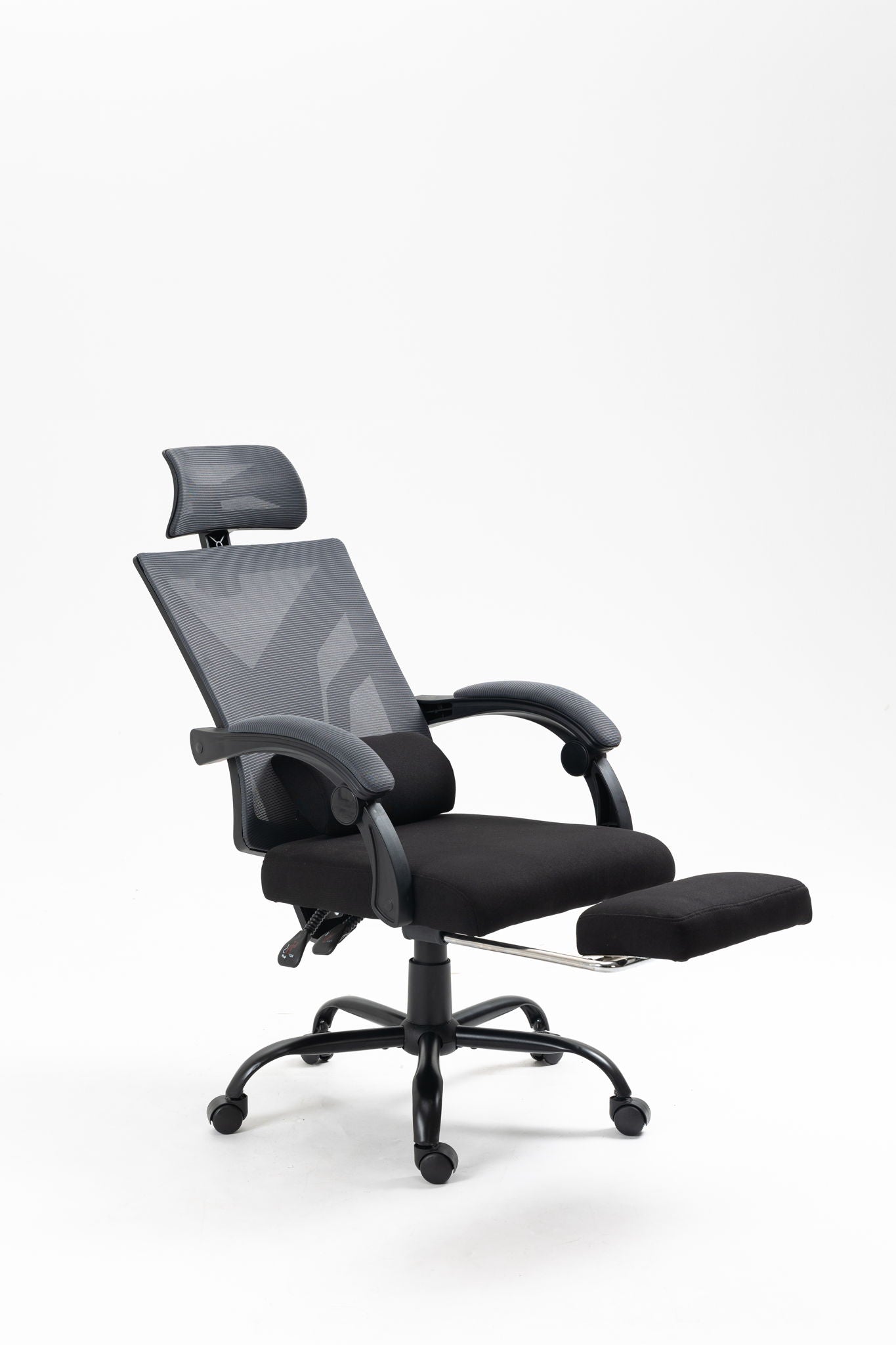 Ergonomic Office Chair, Desk Chair With Adjustable Lumbar Support, High Back Mesh Chair With Wheels, Executive Chair For Home Office - Black