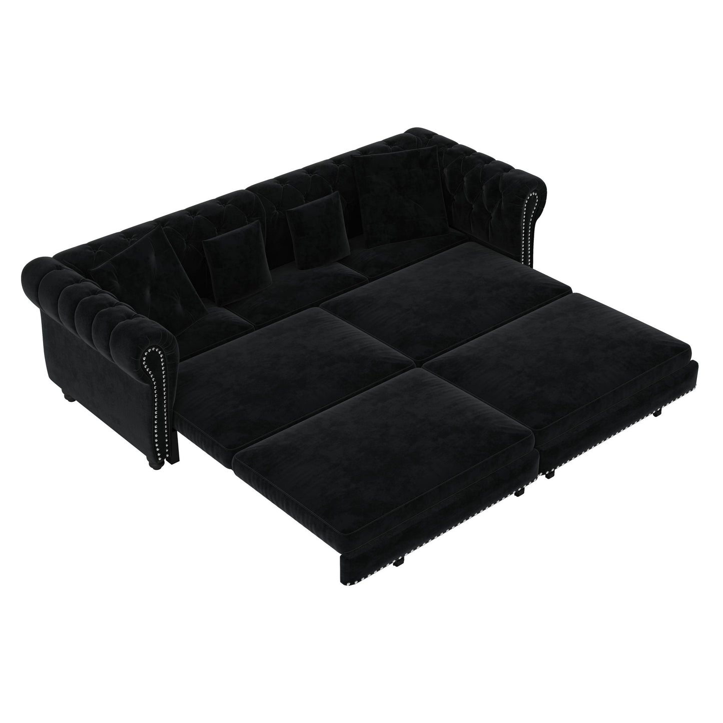 3 In 1 Pull Out Convertible Sleeper Sofa Bed