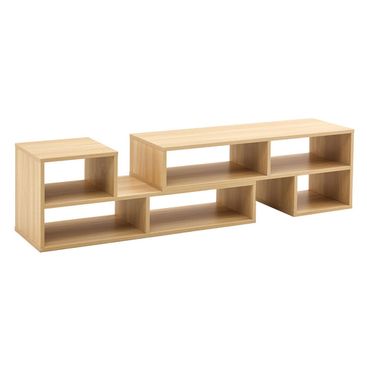 Cube TV Stand With Open Storage And 2 Shelves