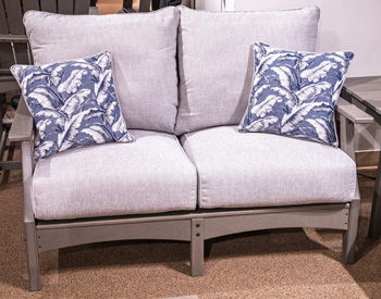 Cove Beach - Loveseat With Cushion - Gray