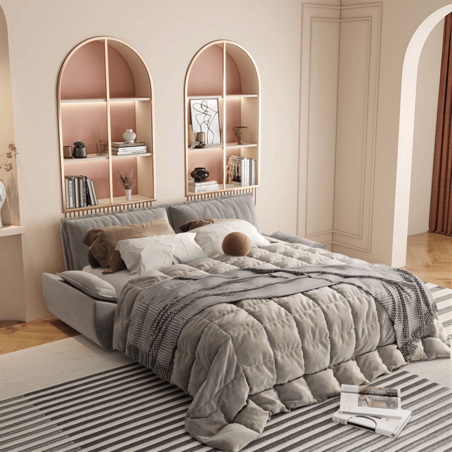 Pull Out Sleeper Sofa Bed, 3 In 1 Multi Functional