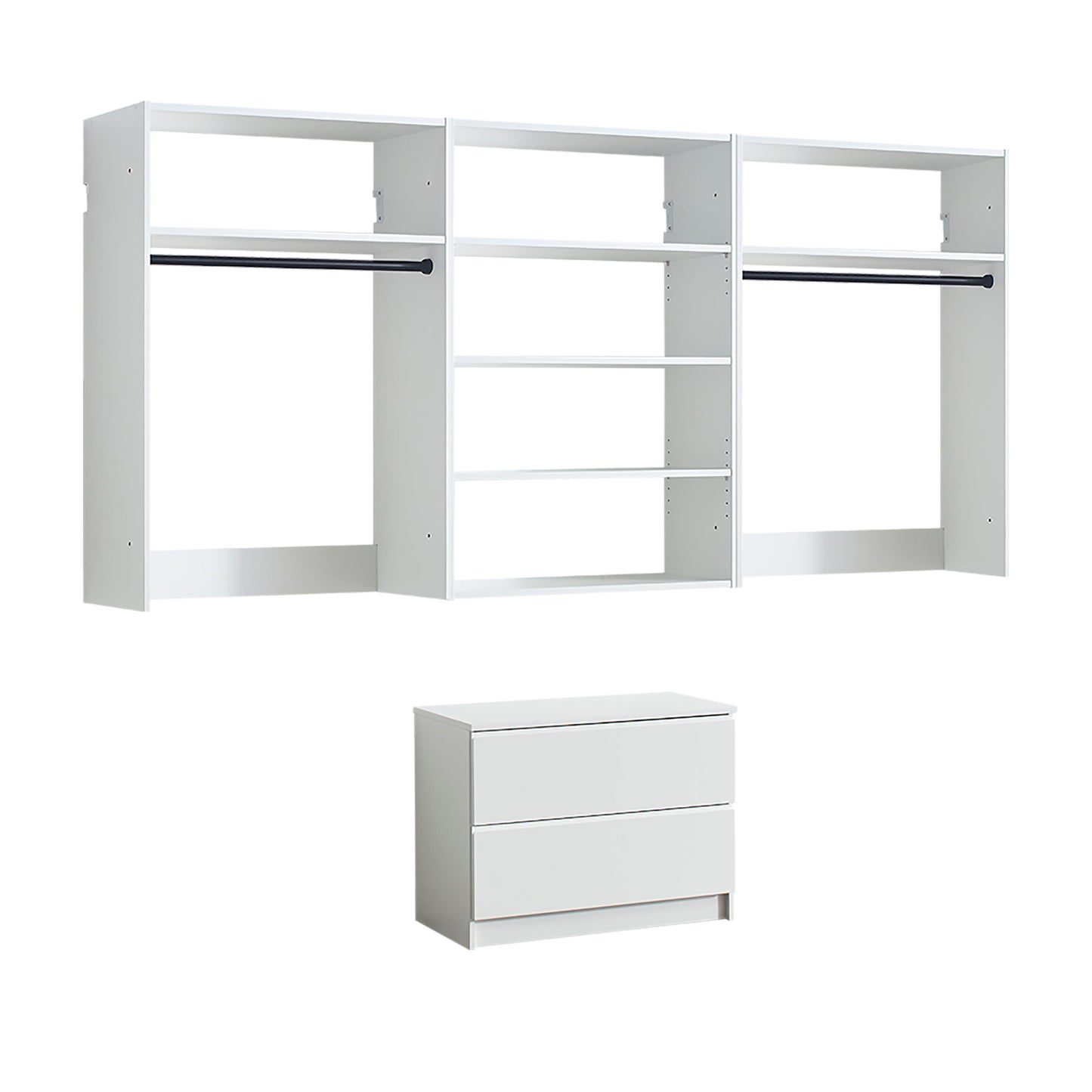Devi - Wall Mounted Closet System With Modular Units