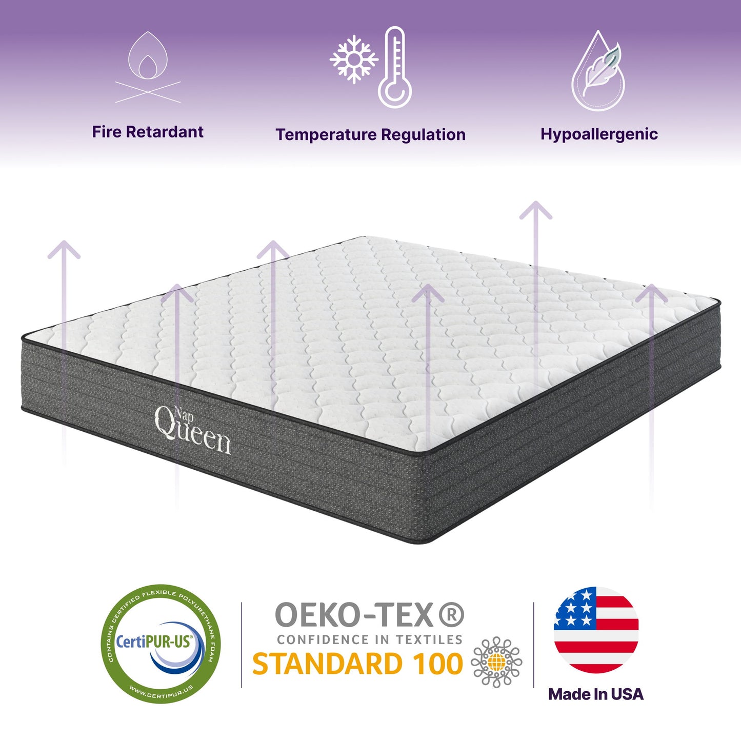 Victoria - 12" Cooling Gel Hybrid Mattress