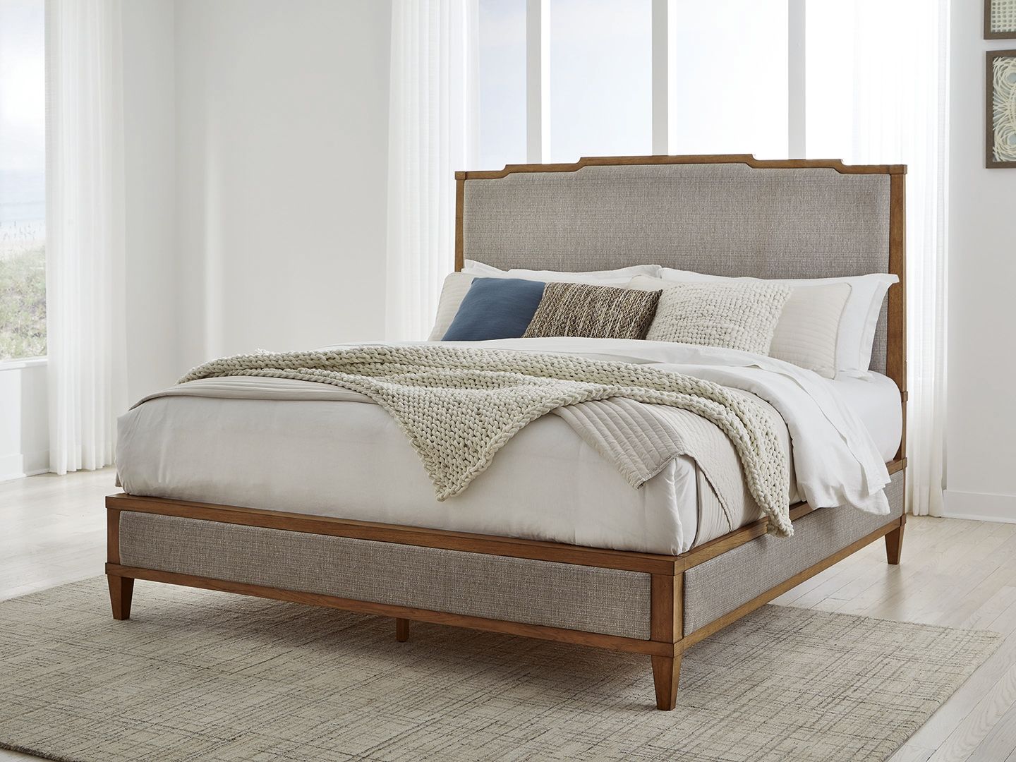 Sharlance - Upholstered Panel Bed