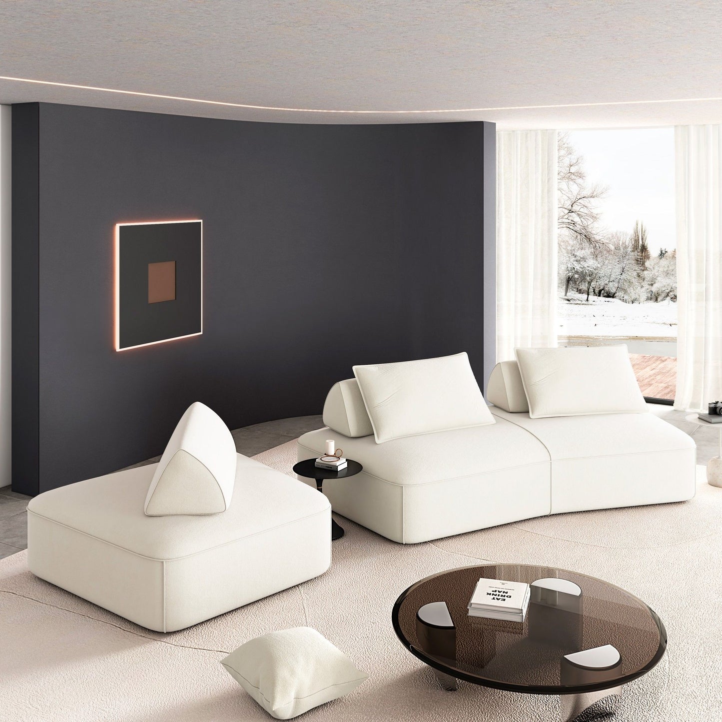 Modern Luxury Oversized Modular Sectional Sofa Set