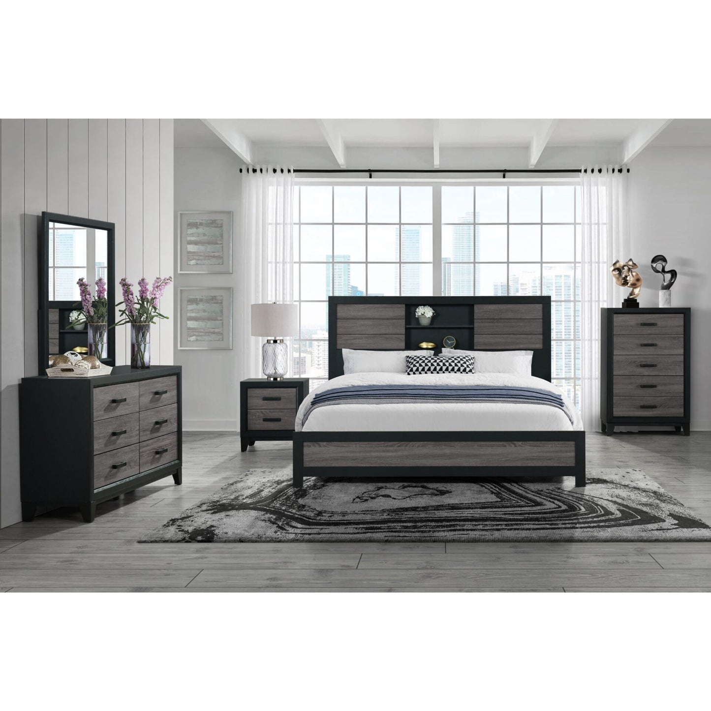 Soluto - Bed With Bookcase Headboard