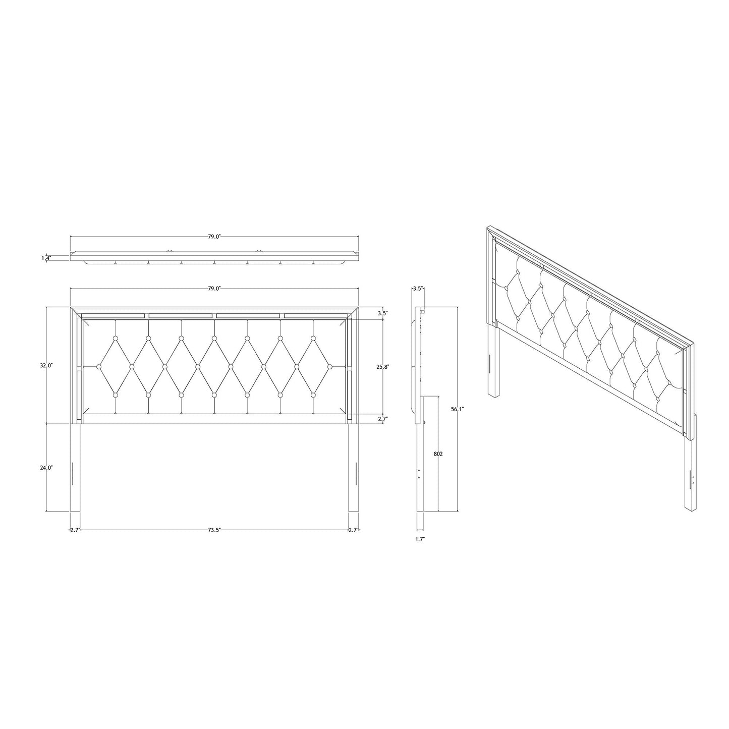 Chloe - Elegant Design Bed