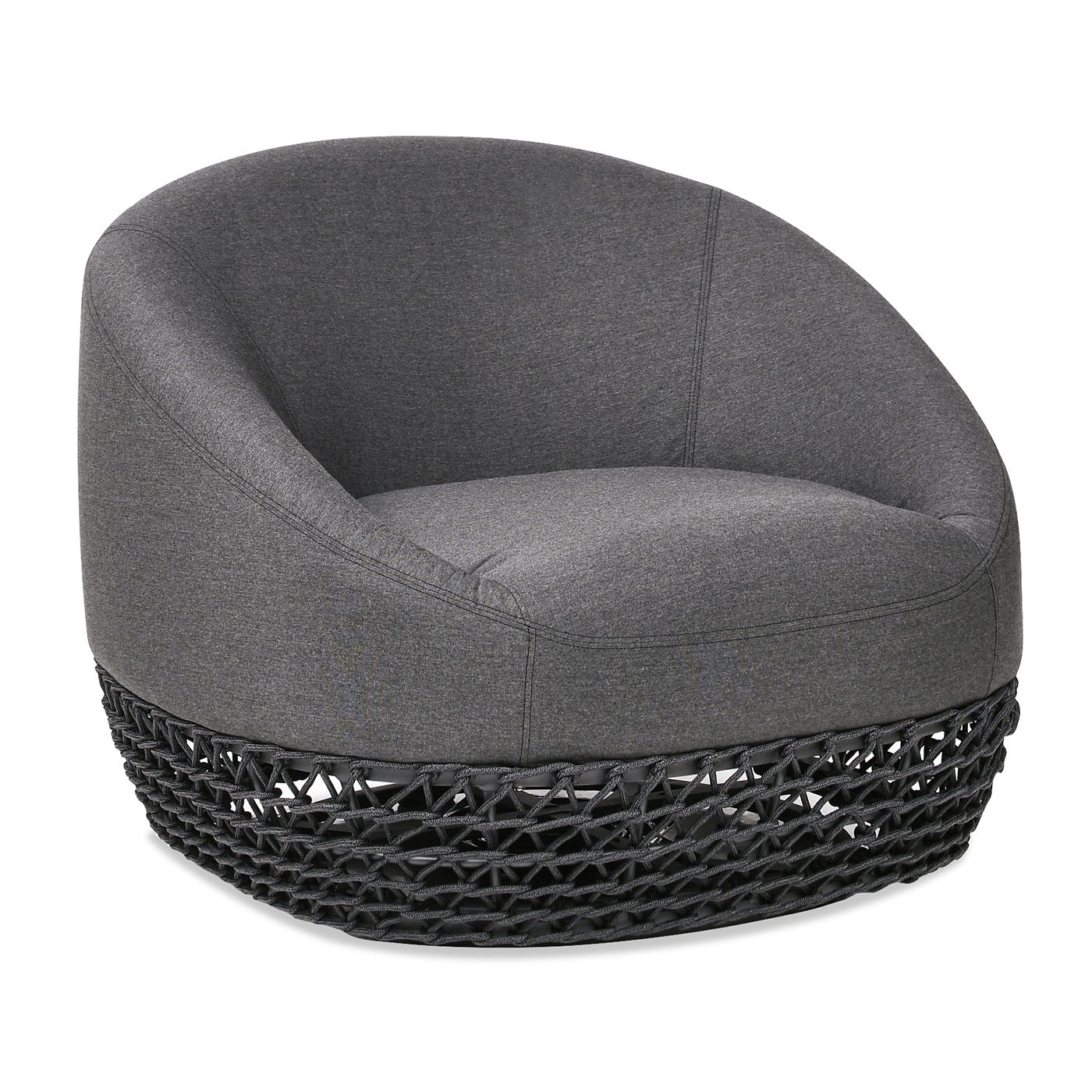 Willow - Upholstered Patio Deep Seating Armchair, Wicker Frame
