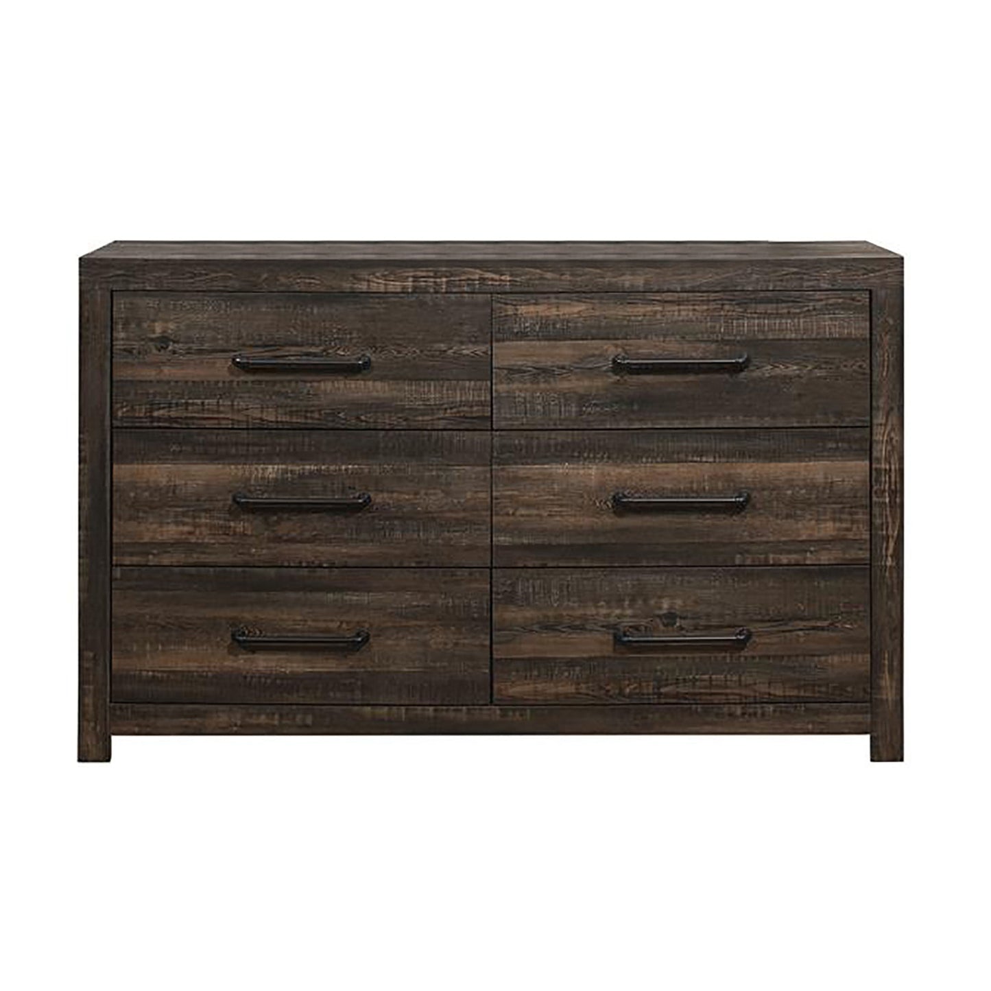Monica - Dresser With Spacious Drawers Bar Handles - Dark Oak