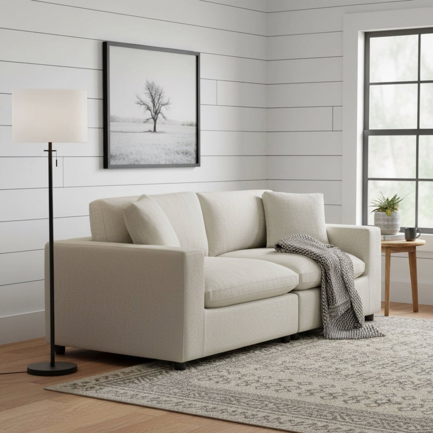 Cassandra - Modular 2 Piece Sofa - Beige
