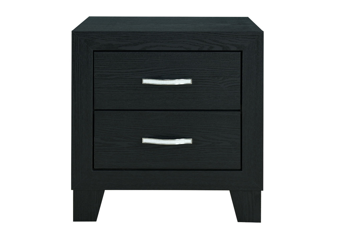 Global Reid - 2 Drawer Nightstand - Black