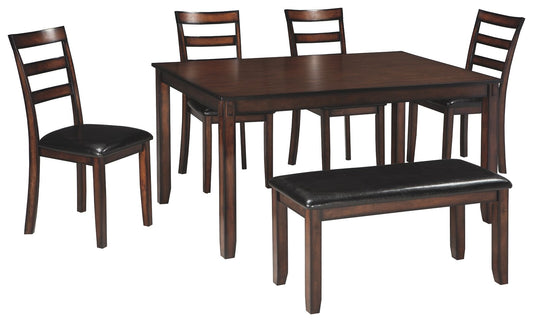 Coviar - Dining Room Table Set (Set of 6) - Brown