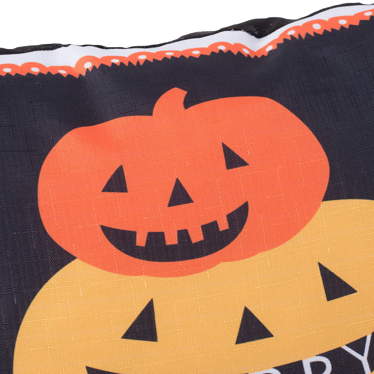 Halloween Pumpkin Pillow - Black / Orange