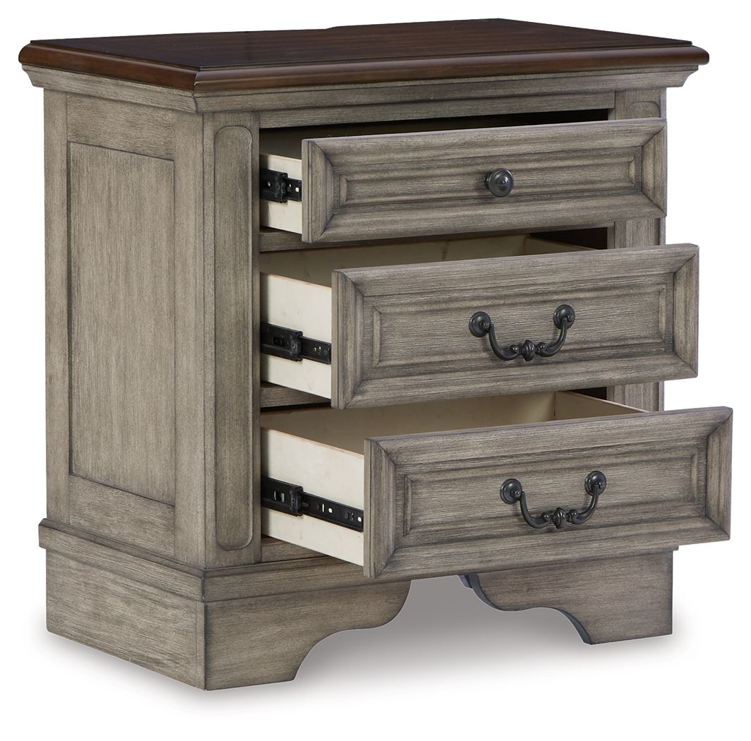 Lodenbay - Three Drawer Night Stand - Antique Gray