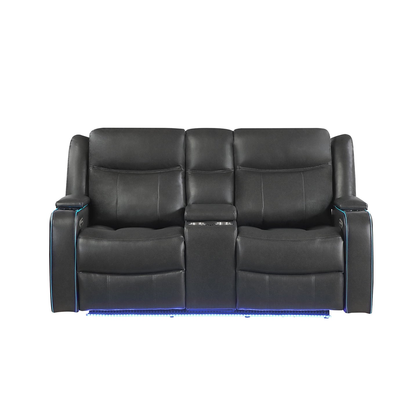 Blanca - Power Reclining Set With LED Lights, USB And Adjustable Headrest