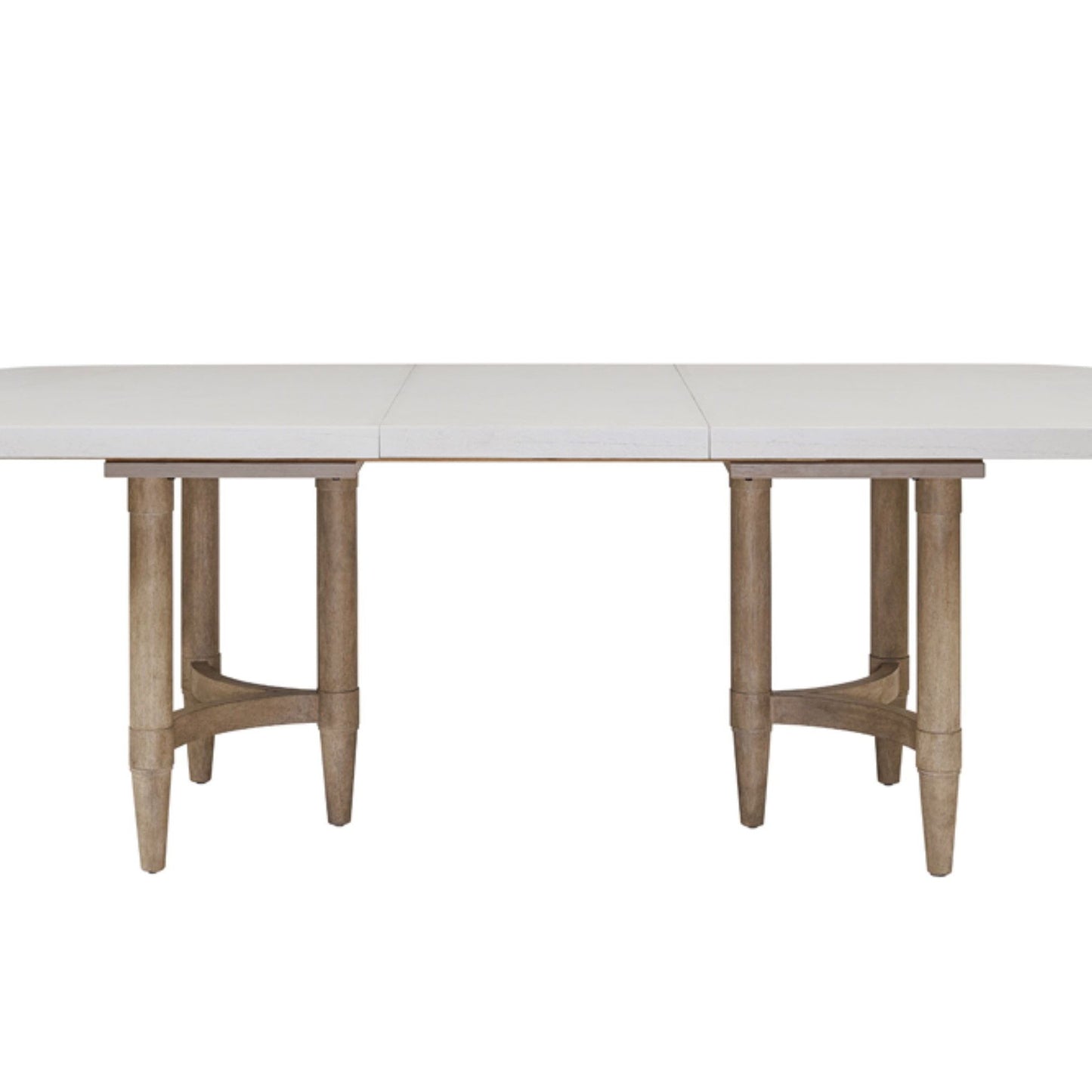 Triad - Double Pedestal Dining Table With Leaf - Sand