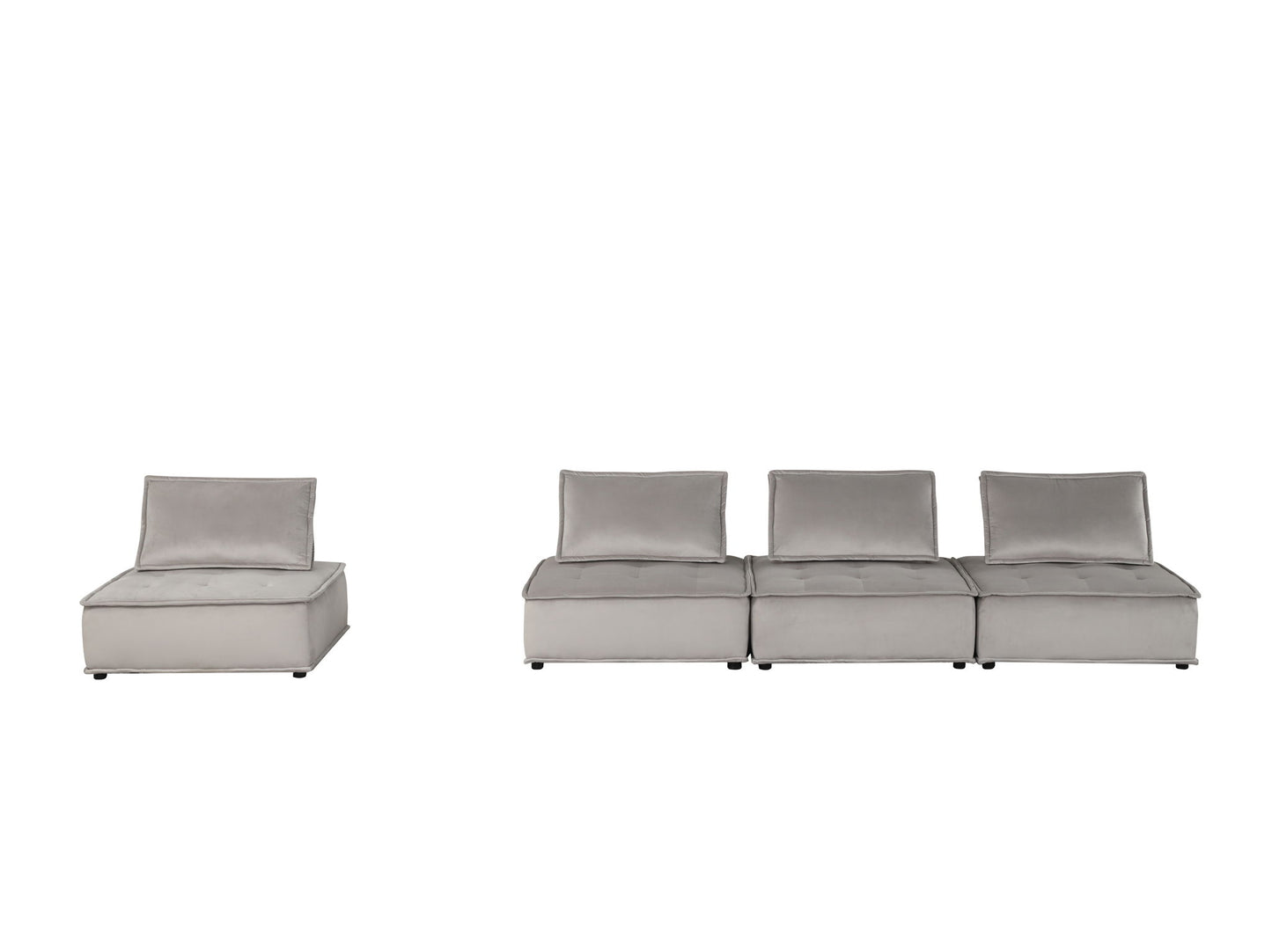 Anna - Soft Velvet Modular Sofa