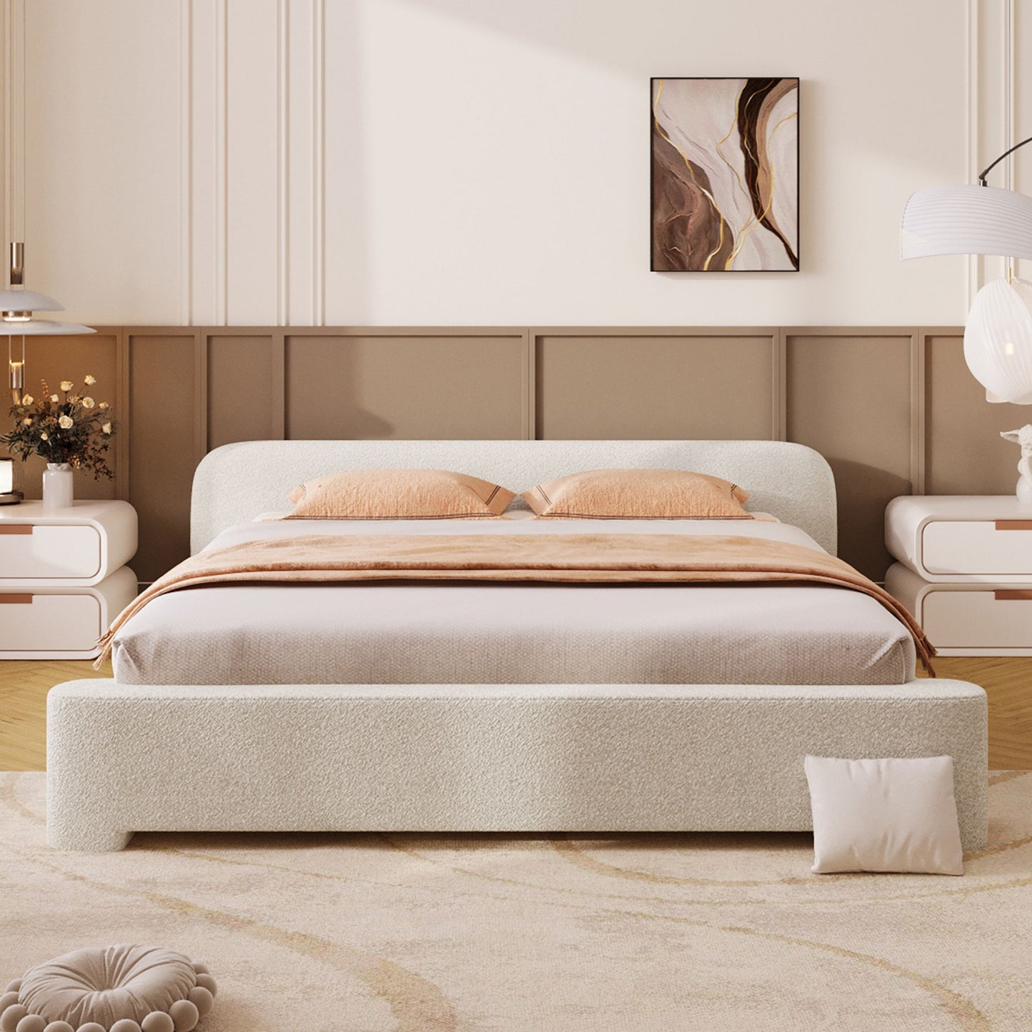 Cozy Bouce Upholstered Bed