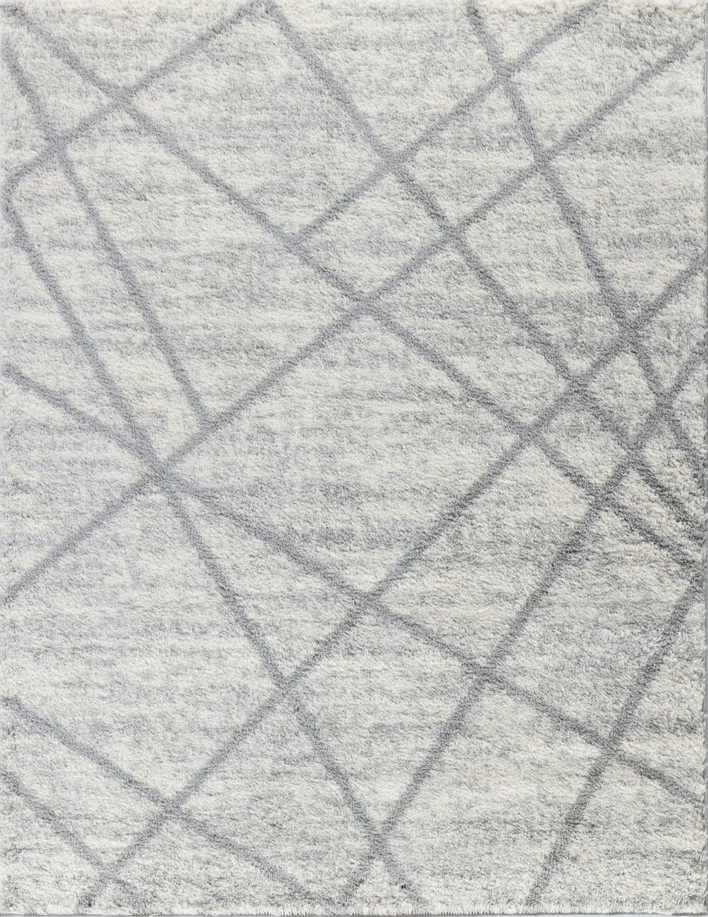 Loft Shag - 5' 3" X 7' Polypropylene, Shaggy Area Rug - Gray