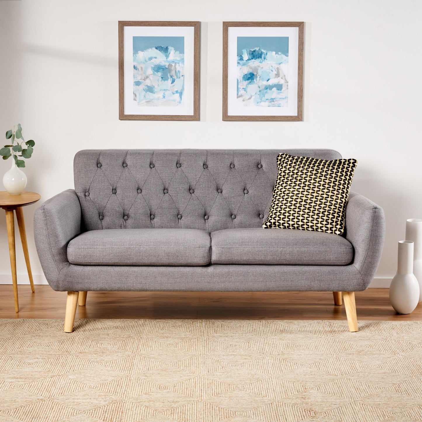 Mid - Century Tufted Loveseat