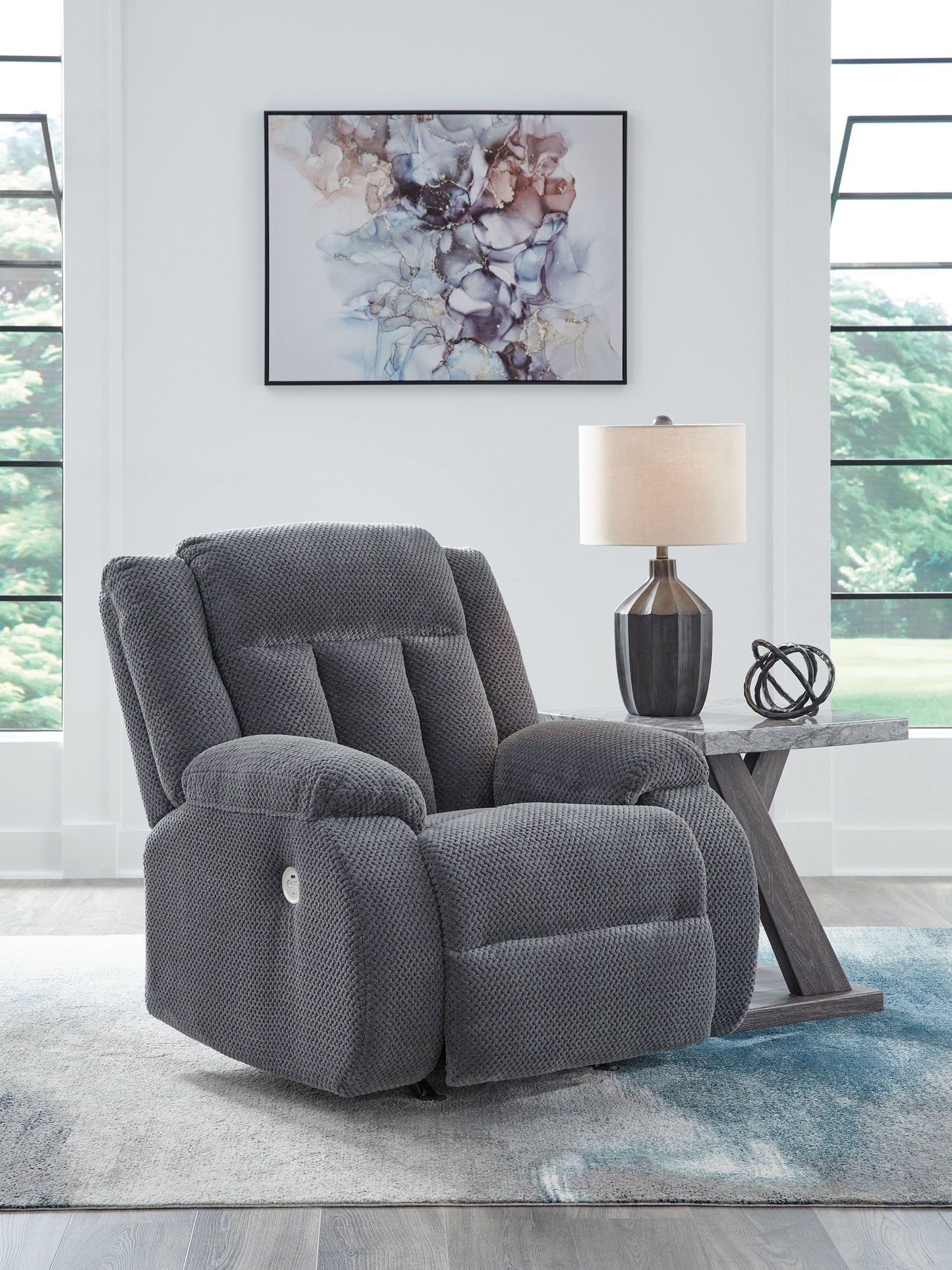 Observation - Power Rocker Recliner - Steel