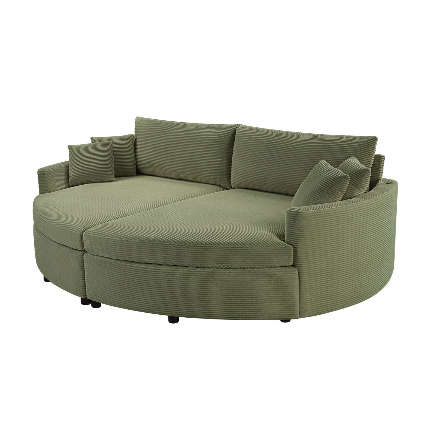 Oversized Double Chaise Lounge Sofa With USB Ports