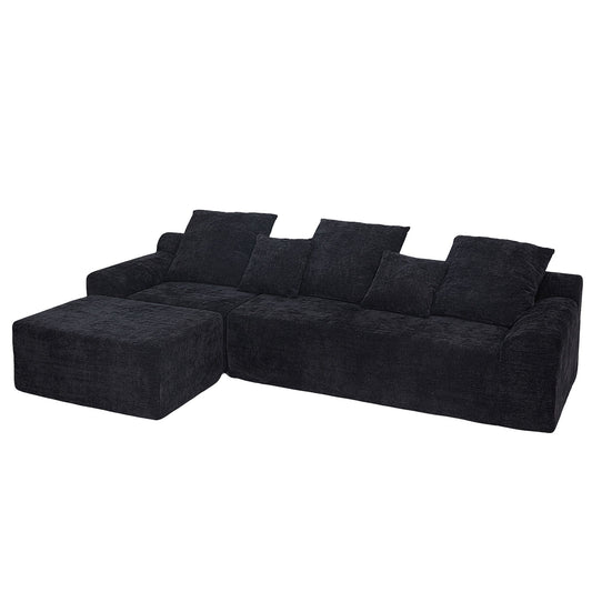 Modern L Shaped Sectional Sofa With Adjustable Configurations