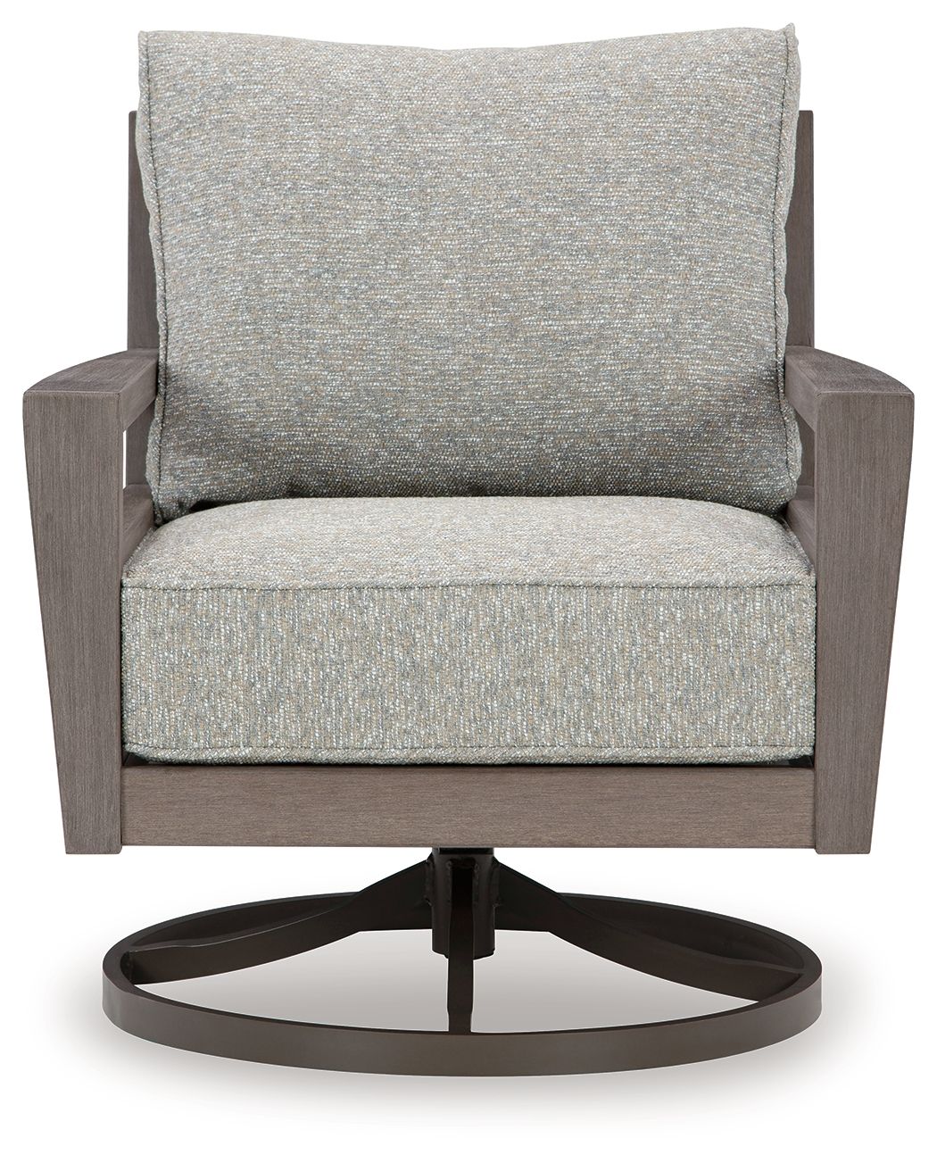 Hillside Barn - Swivel Lounge W/ Cushion - Gray / Brown