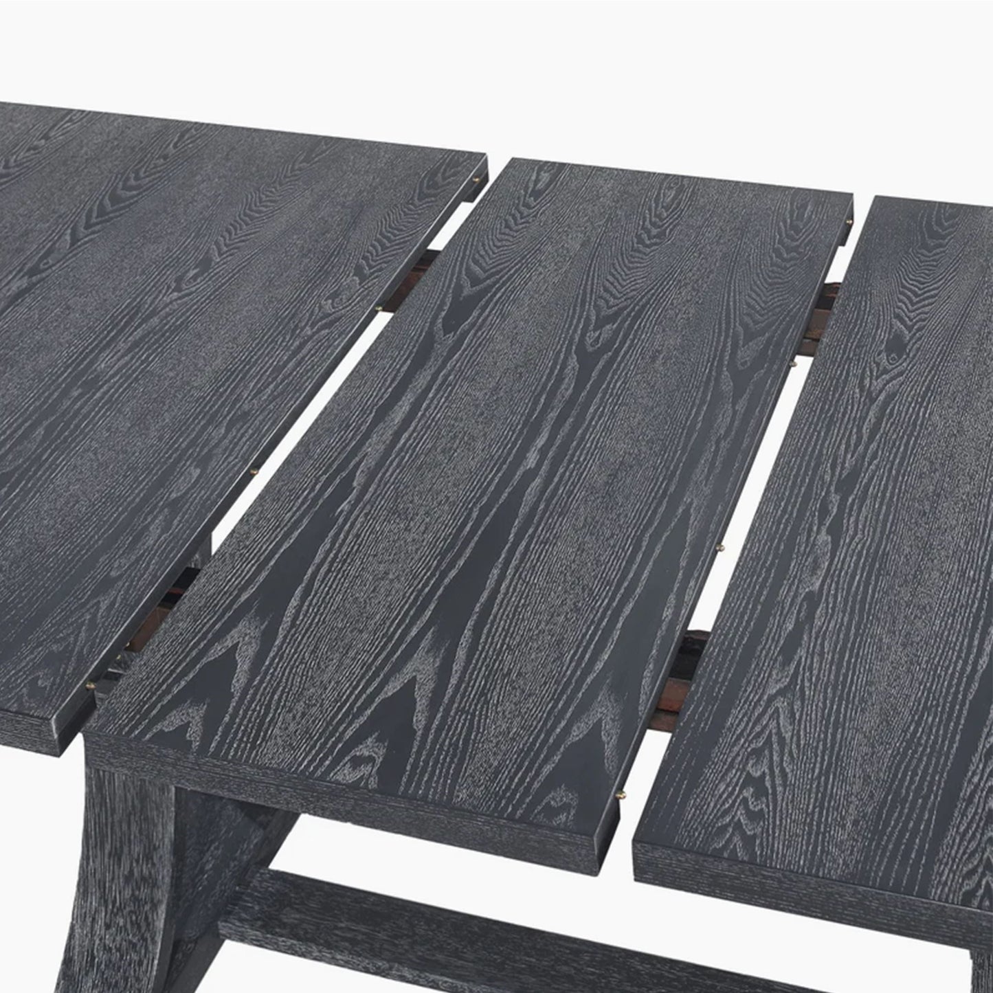 Devingo - Extendable Dining Table Rustic Style - Gray