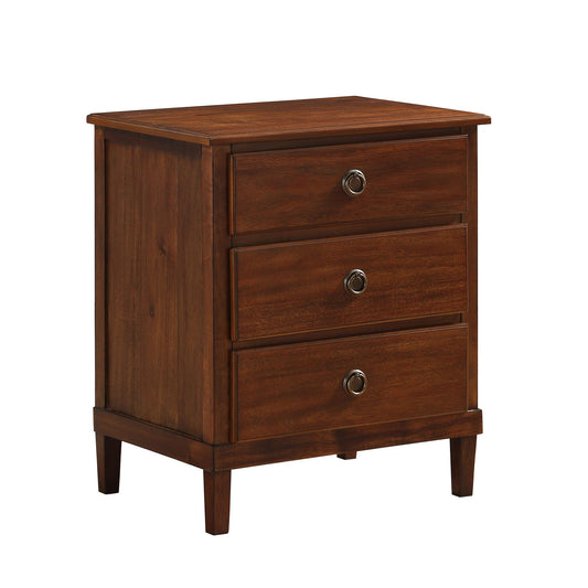 Chamberlin - 3 Drawer Nightstand - Brown