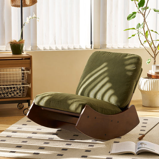Comfortable High-Quality Upholstery Glider Rocking Chair