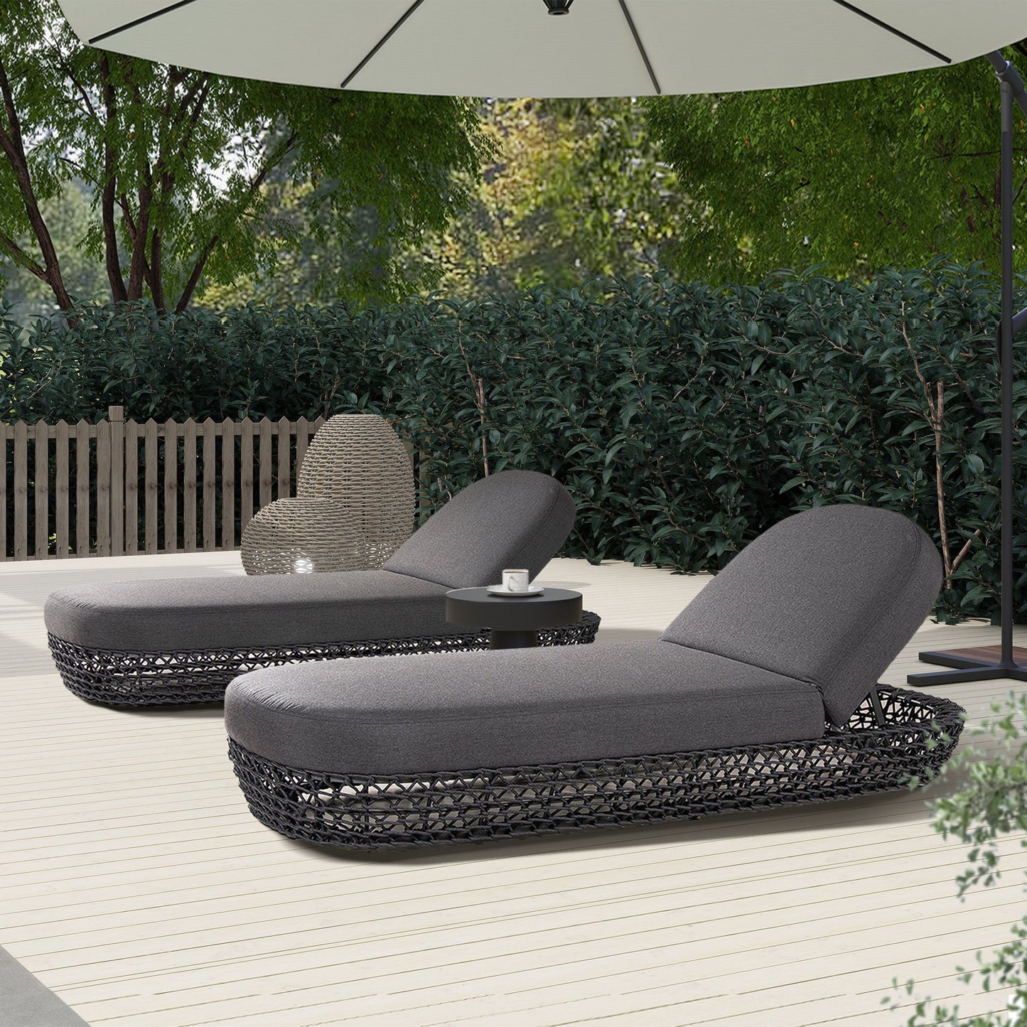 Willow - Sunbrella Upholstered Patio Lounger
