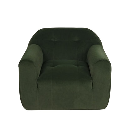 Harmonara - Boucle Upholstered Club Chair With Blind Tufting