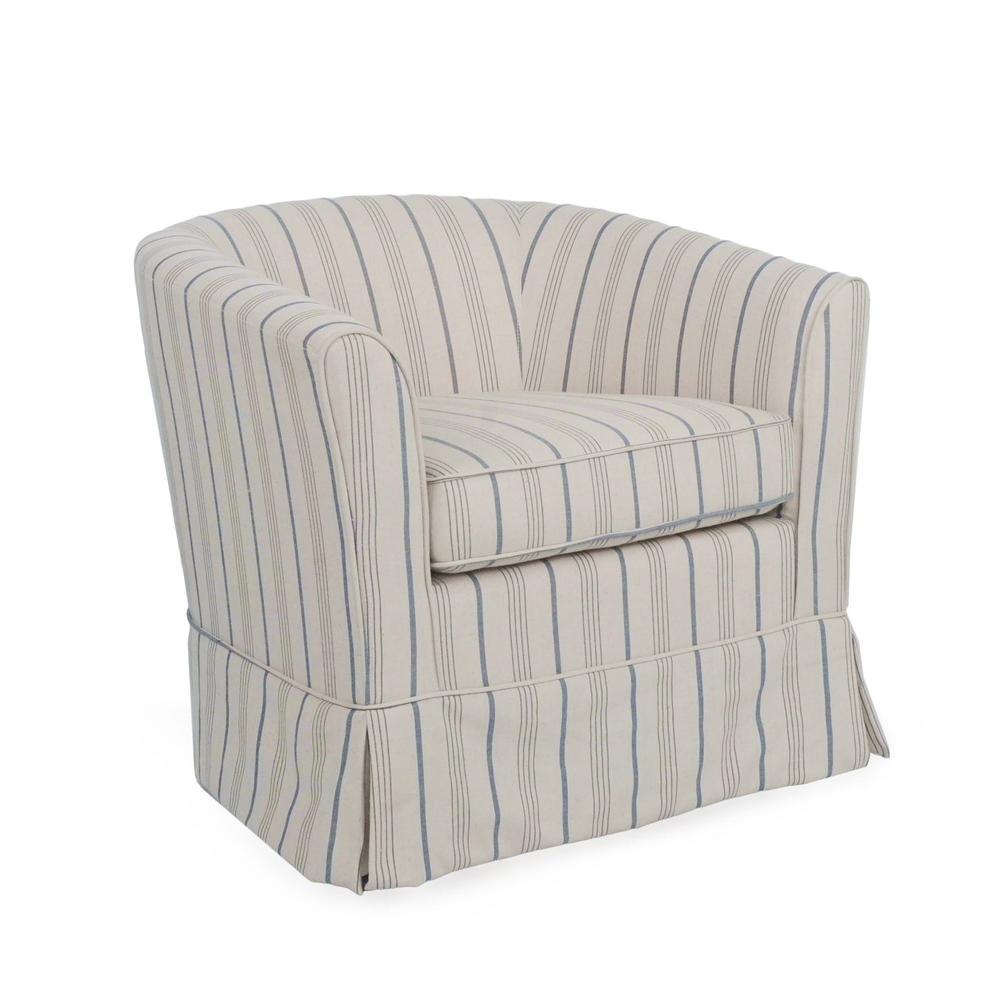 Zeniqua - Upholstered Velvet Swivel Chair With Loose Cover