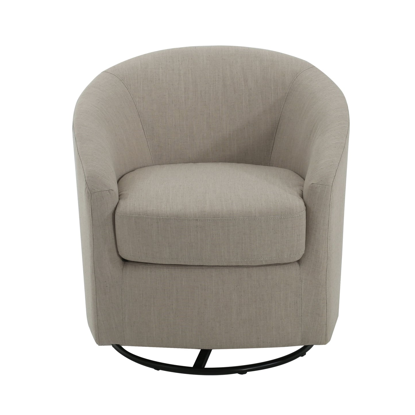 Contemporary Swivel Glider Chair With 360 Degree Rotation