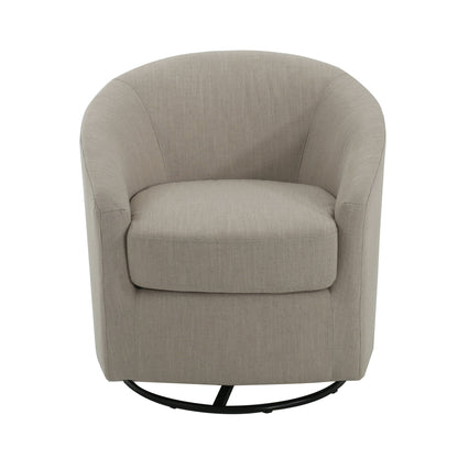 Contemporary Swivel Glider Chair With 360 Degree Rotation