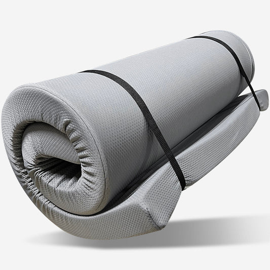 Memory Foam Camping Mattress, Foldable, Portable Comfort With Water Resistant Cover