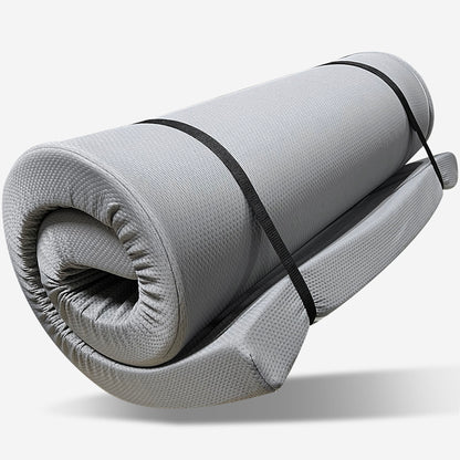 Memory Foam Camping Mattress, Portable Comfort With Water Resistant Cover