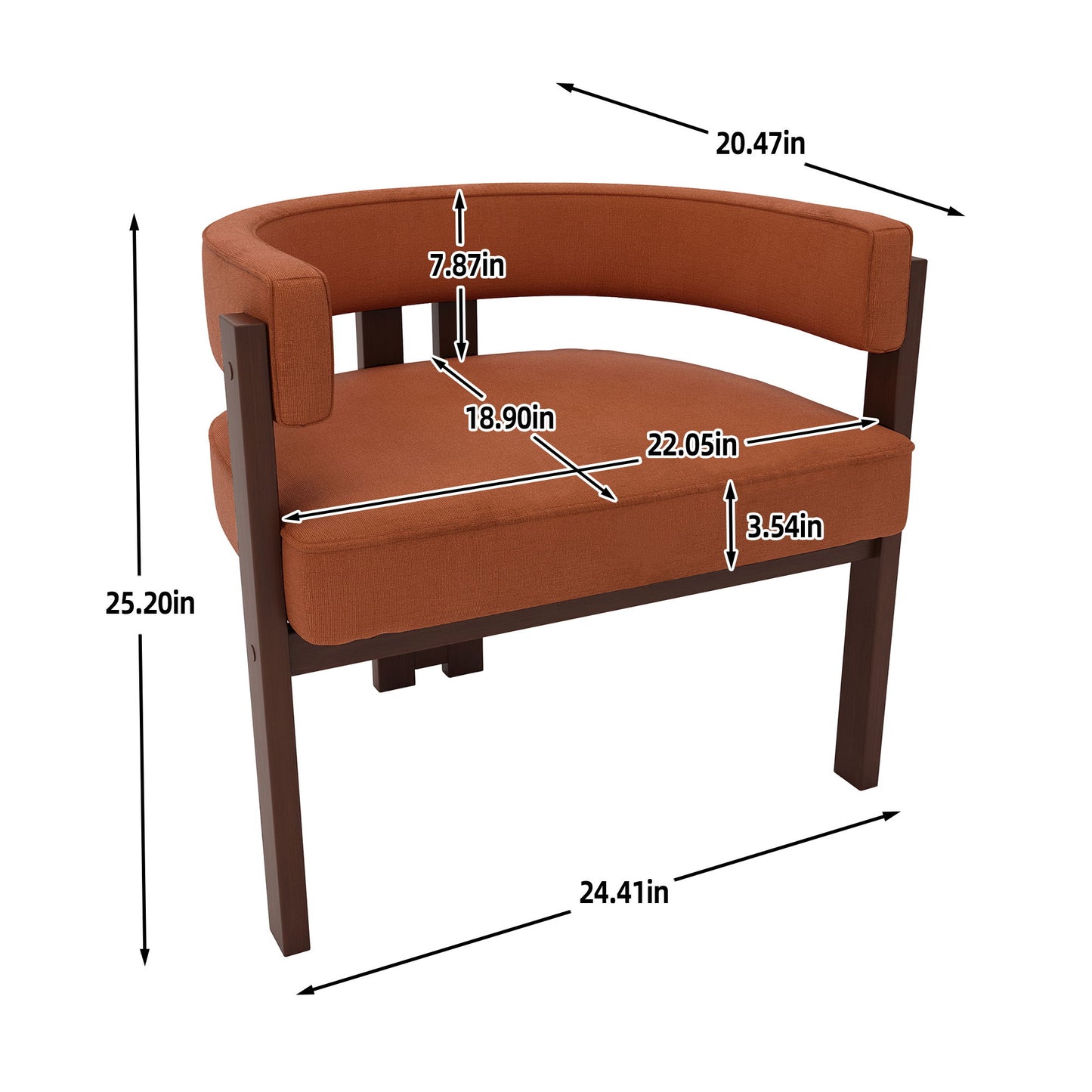 Modern Accent Teddy Upholstered Armchair