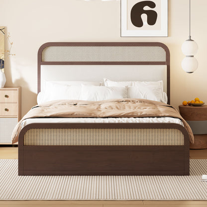 Platform Bed With Trundle And 2 Drawers