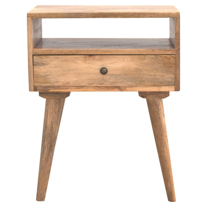 Nightstand With Open Slot - Oak