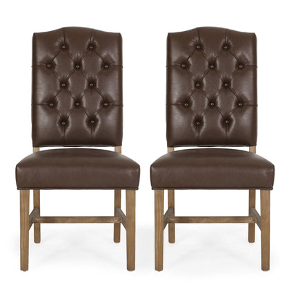 Elegant Dining Chair With Button Tufted Design