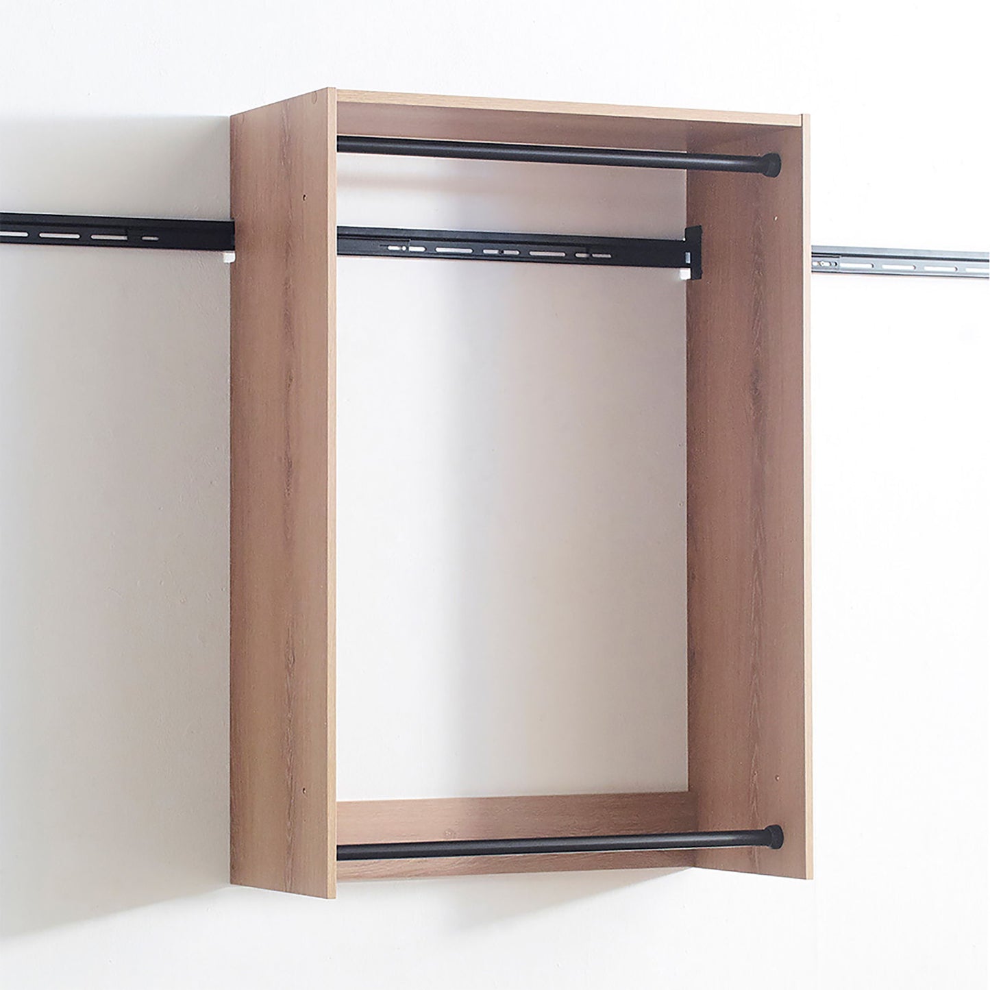 Devi - Wall Mounted Wood Closet System, Modular Units
