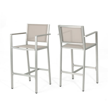 Outdoor Rust Proof Aluminum Barstools (Set of 2)