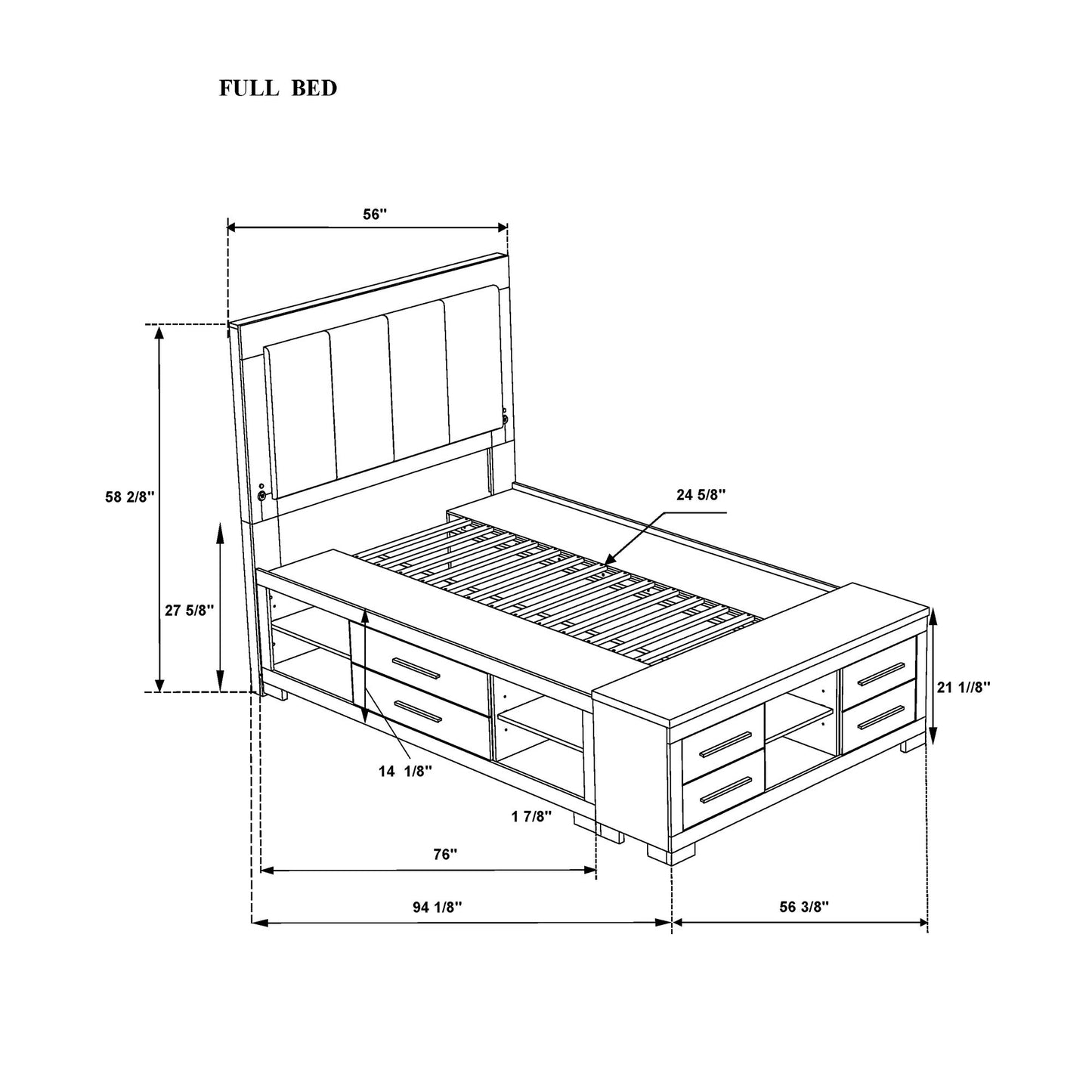 Emilia - 5 Piece Bedroom Set With Panel Headboard