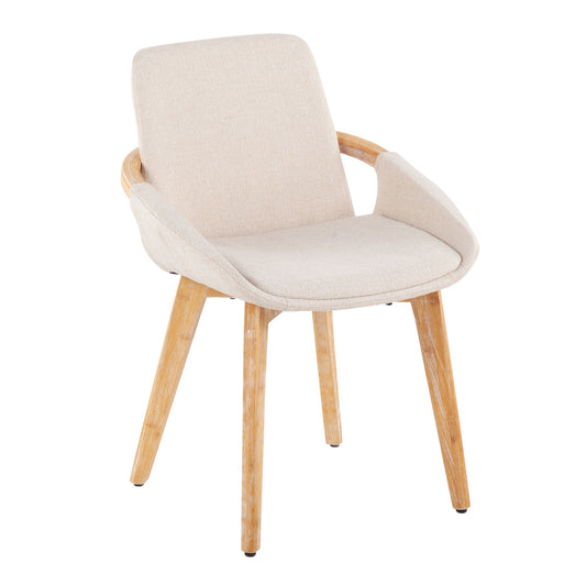 Cosmo - Mid-Century Chair - Natural / Cream