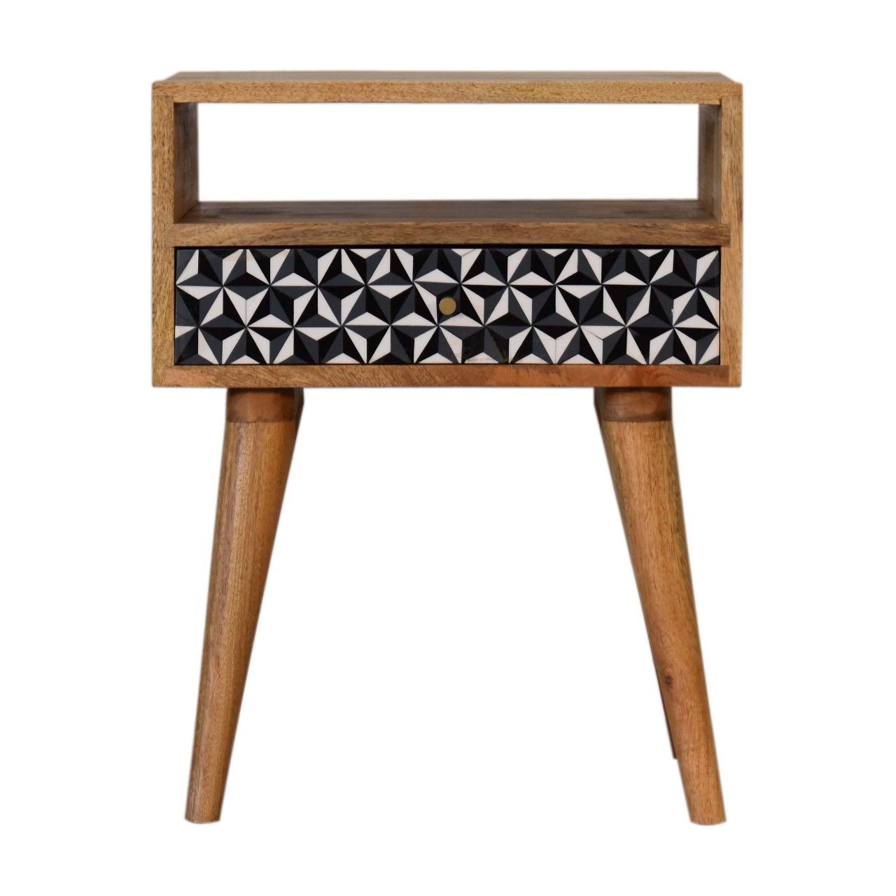 Mosaic Nightstand, 1 Drawer - Oak