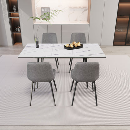 Modern Extendable Dining Table And Chair Set