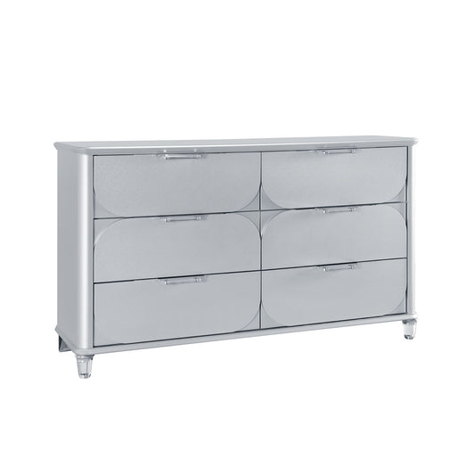 Laura - Dresser With Spacious Drawers - Silver
