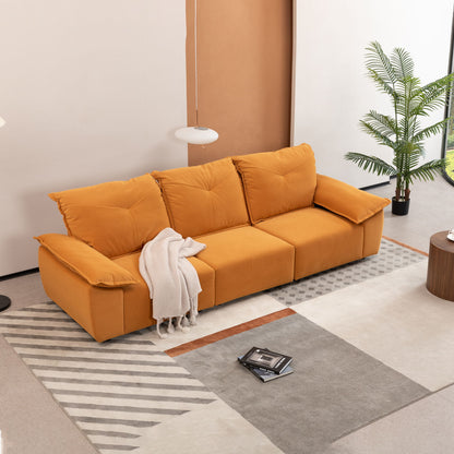 Modern Sofa With Removable Pillowcase And Backrest